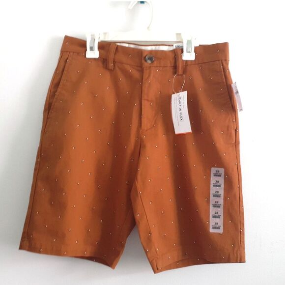 Old Navy Ultimate Slim Built-In Flex Roasted Pumpkin Men's Shorts S28 NWT $29.99 - Picture 1 of 6